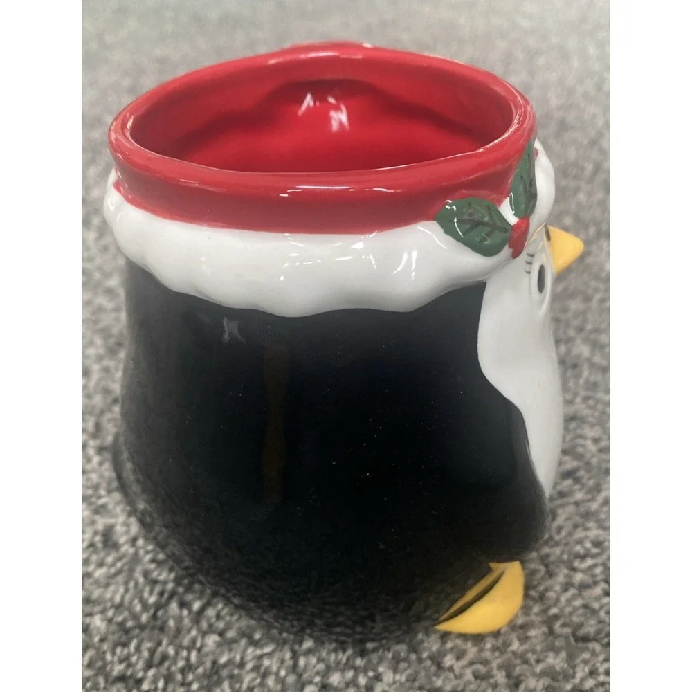 Williams Sonoma Figural Penguin Mug 16 OZ NEW Christmas Holiday